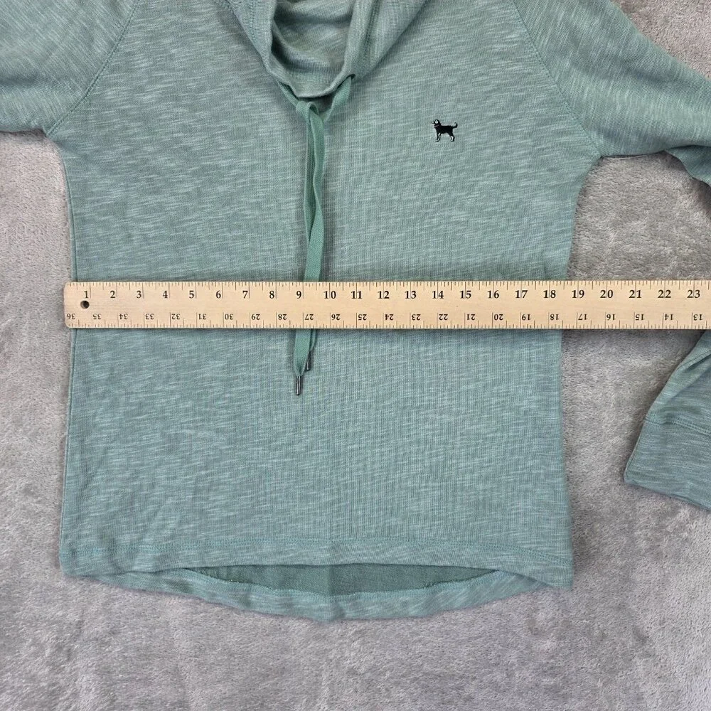 The Black Dog Sweatshirt Womens XS Green Chappy Cowlneck Pullover Long Sleeve - Picture 7 of 10